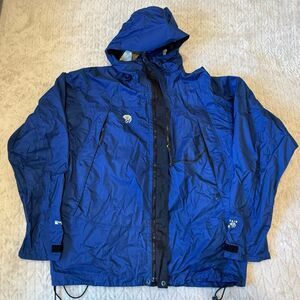 Mountain Hardwear Jacket Mens Medium Blue Conduit Silk Ripstop Hiking Outdoor